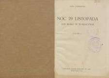 Noc 29 listopada 1830 roku w Warszawie