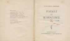 Poemat o Warszawie