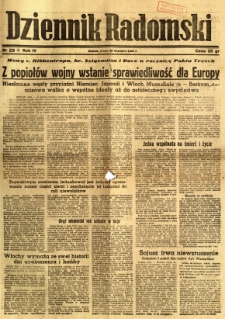 Dziennik Radomski, 1943, R. 4, nr 229