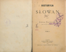 Historyja Slowan T. 1