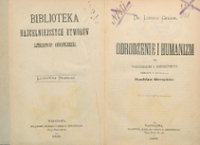 Odrodzenie i humanizm we Włoszech i Niemczech