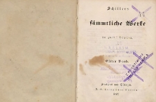 Schillers sämmtliche Werke : in zwölf bänden. Band 7-8