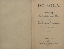 Do Boga : modlitwy dla chrześcijan ewangielików