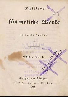 Schillers sämmtliche Werke : in zwölf bänden. Band 11