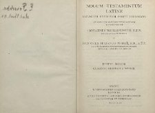 Nouum Testamentum latine : secundum editionem sancti Hieronymi