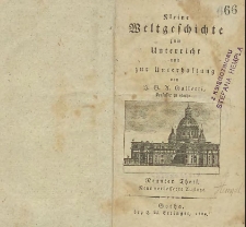 Kleine Weltgeschichte zum Unterricht und zur Unterhaltung T. 9