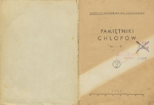 Pamiętniki chłopów : nr 1-51