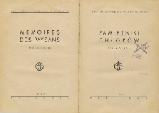 Pamiętniki chłopów. Serja 2