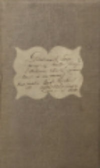 Dokumenty Stare tyczące się Kościoła Farnego w Radomiu-zebrałem i oprawić kazałem-by nie zaginęły. Radom 5 kwietnia 1916