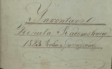 Inwentarz Kościoła Radomskiego 1823 Roku Sporządzony