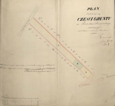 Plan sytuacyjny części gruntu do Probostwa Radomskiego należącego