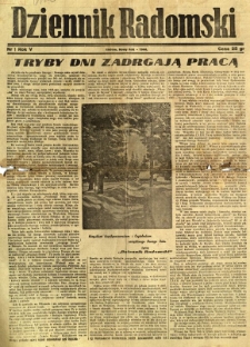 Dziennik Radomski, 1944, R. 5, nr 1