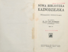 Nowa Biblioteka Kaznodziejska : miesięcznik homiletyczny, 1938, T. 54