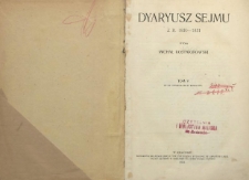 Dyaryusz Sejmu z r. 1830-1831 T. 5. Od 20 czerwca do 21 lipca 1831