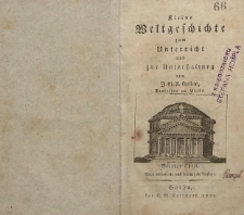 Kleine Weltgeschichte zum Unterricht und zur Unterhaltung T. 4