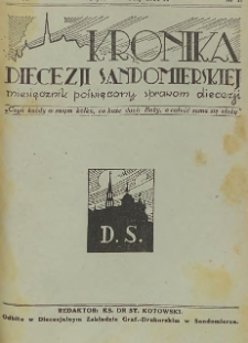 Kronika Diecezji Sandomierskiej, 1951, R. 44, nr 2