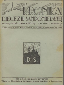 Kronika Diecezji Sandomierskiej, 1952, R. 45, nr 1