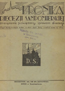 Kronika Diecezji Sandomierskiej, 1953, R. 46, nr 2