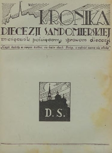Kronika Diecezji Sandomierskiej, 1954, R. 47, nr 4/5