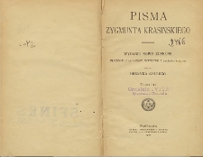 Pisma Zygmunta Krasińskiego T. 3