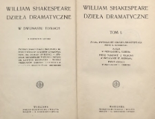 Życie, twórczość i sława Shakespeara : Burza ; Dwaj panowie z Werony ; Figle kobiet