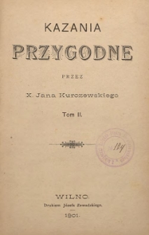 Kazania przygodne T. 2