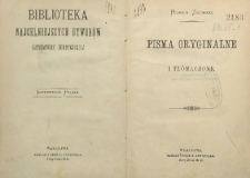 Pisma oryginalne i tłómaczone