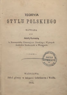 Teoryja stylu polskiego
