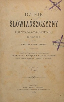 Dzieje Słowiańszczyzny Północno-Zachodniej do połowy XIII w. T. 2