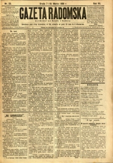 Gazeta Radomska, 1890, R. 7, nr 23