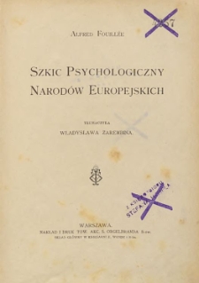 Szkic psychologiczny narodów europejskich