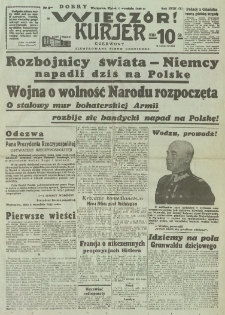 Dobry Wiecz&oacute;r! Kurjer Czerwony : ilustrowane pismo codzienne, 1939, R. 18, nr 241