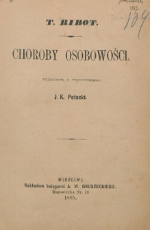 Choroby osobowości