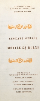 Leonard Gershe &bdquo;Motyle są wolne&rdquo; / Teatr Powszechny im. Jana Kochanowskiego w Radomiu