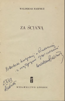Waldemar Babinicz - autograf