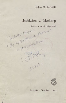 Lesław Marian Bartelski - autograf