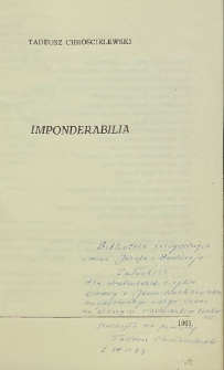 Tadeusz Chróścielewski - autograf