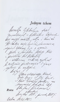 Jan L. Bartoszewski - autograf