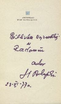 Stanisław Biskupski - autograf
