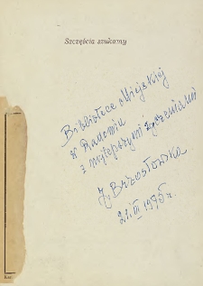 Janina Brzostowska - autograf