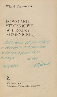 Witold Dąbkowski - autograf