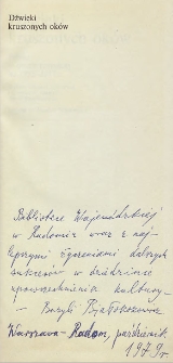 Bazyli Białokozowicz - autograf