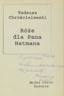 Tadeusz Chróścielewski - autograf