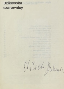 Elżbieta Dzikowska - autograf