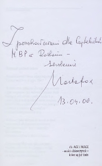 Marta Fox - autograf