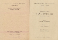 Aleksander Fredro „Pan Jowialski” : komedia w 4 aktach/ Państwowy Teatr im. Stefana Żeromskiego Kielce - Radom
