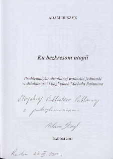 Adam Duszyk - autograf