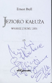 Ernest Bryll - autograf