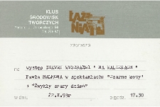 [Zaproszenie na występ Teatru Wyobraźni &bdquo;Na Walizkach&rdquo; ]