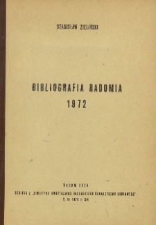 Bibliografia Radomia 1972